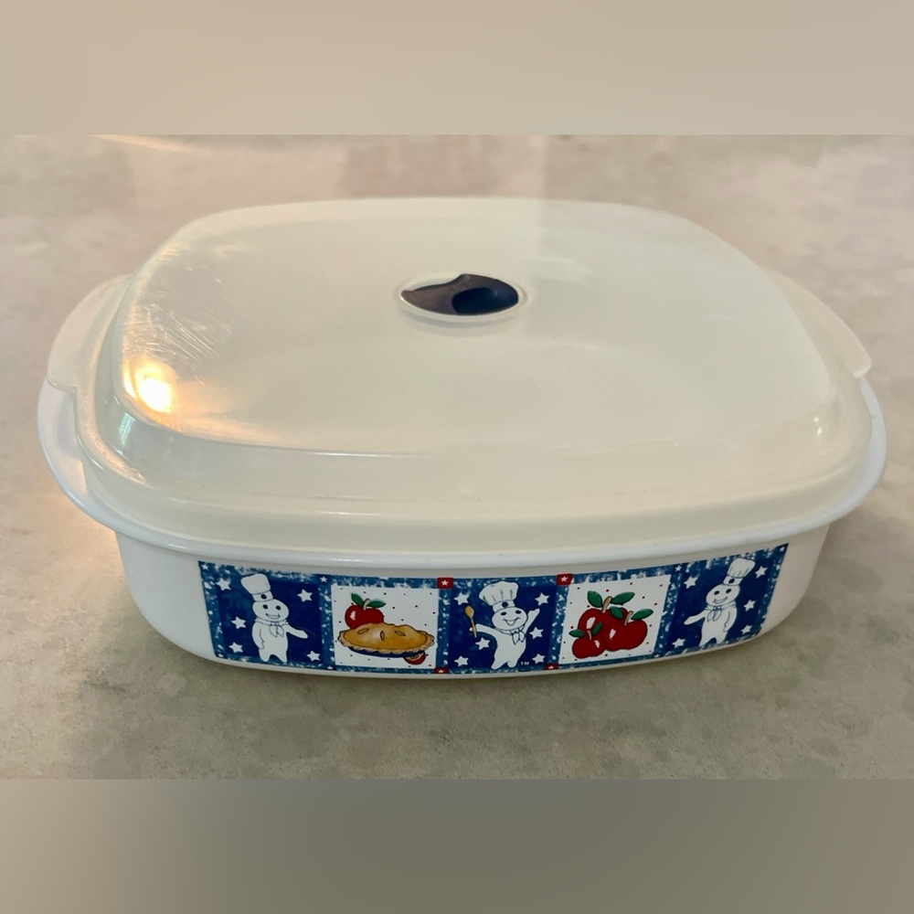 Vintage Pillsbury Poppin Fresh 3 Plastic Food Storage Containers Vented Lids